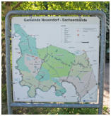 Die Karte ist am Parkplatz aufgestellt