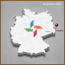 Lage des Ostzipfels in Sachsen nahe G�rlitz