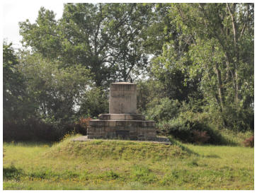 Auf dem Galgenberg thront ein Denkmal zur Erinnerung an die Vlkerschlacht 1813